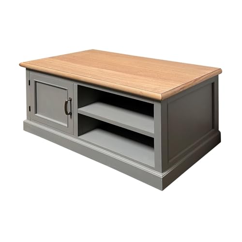 Flurschrank Farmhouse grau braun Sitzbank Schuhschrank Landhausmöbel modern Flurschrank Farmhouse grau braun Sitzbank Schuhschrank Landhausmöbel modern von Grafelstein