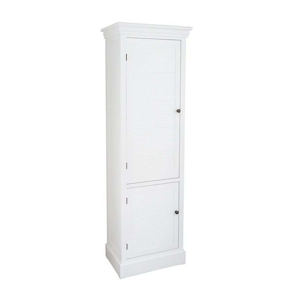 Grafelstein Hochschrank Hochschrank HAMPTONS weiß mit Lamellentür schmaler Schrank Strandhaus Grafelstein Hochschrank Hochschrank HAMPTONS weiß mit Lamellentür schmaler Schrank Strandhaus von Grafelstein