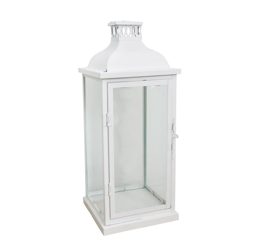 Grafelstein Kerzenlaterne Laterne MARSEILLE weiß aus Metall H41,5cm Metalllaterne Landhaus moder von Grafelstein