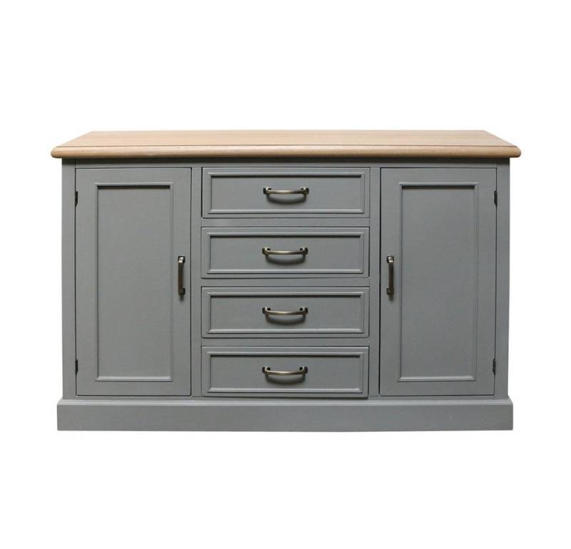 Grafelstein Kommode Sideboard FARMHOUSE grau braun Anrichte Kommode Landhausmöbel modern von Grafelstein
