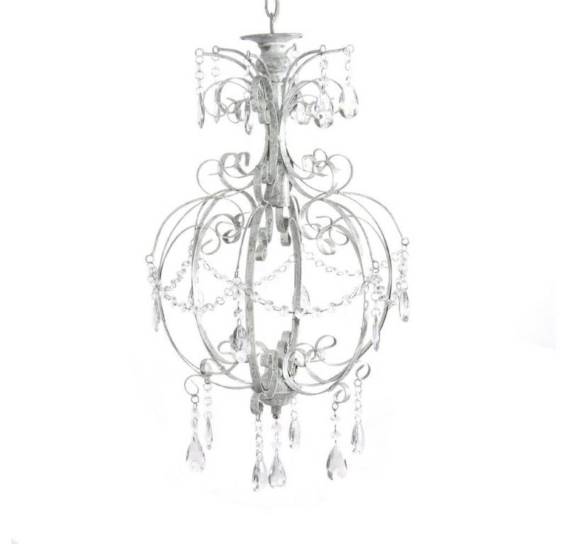 Grafelstein Kronleuchter Kronleuchter ANTIQUE grau weiß gewischt shabby chic einarmig Hängeleuc von Grafelstein