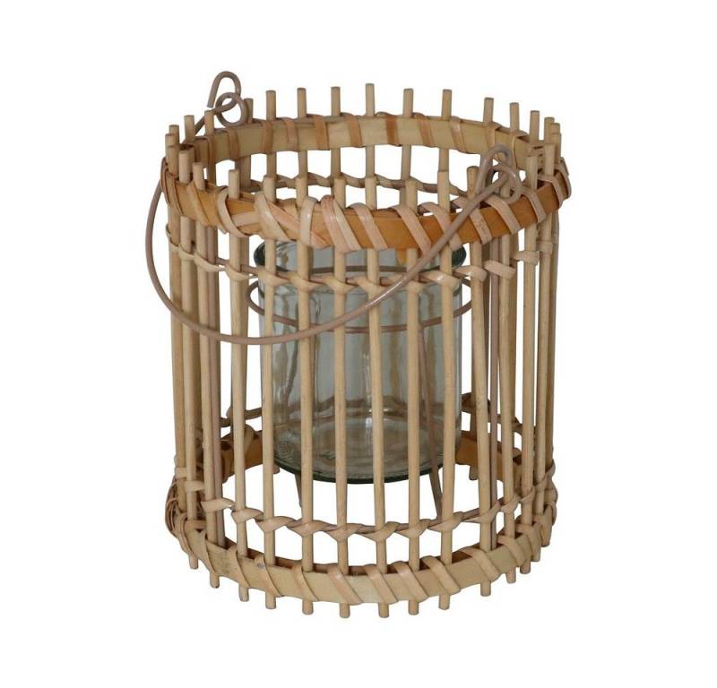 Grafelstein Windlicht Windlicht BAMBOO natur aus Bambus H20cm Boho Bambu von Grafelstein