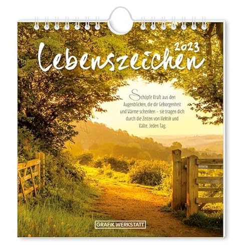 Postkartenkalender 2023 "Lebenszeichen": Postkartenkalender von Grafik Werkstatt Bielefeld
