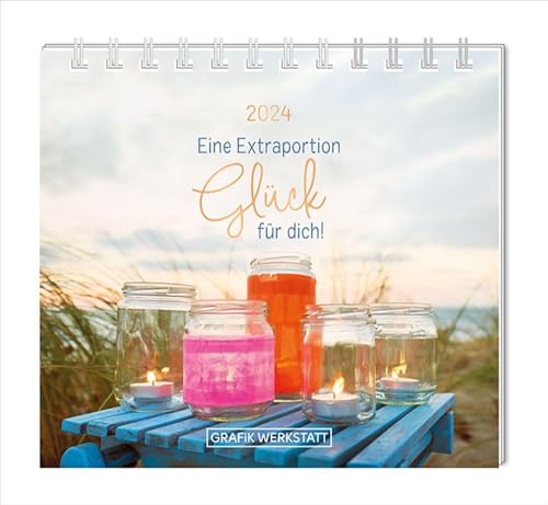Mini-Kalender 2024 Eine Extraportion Glück für dich!: Mini-Kalender von Grafik Werkstatt "Das Original"