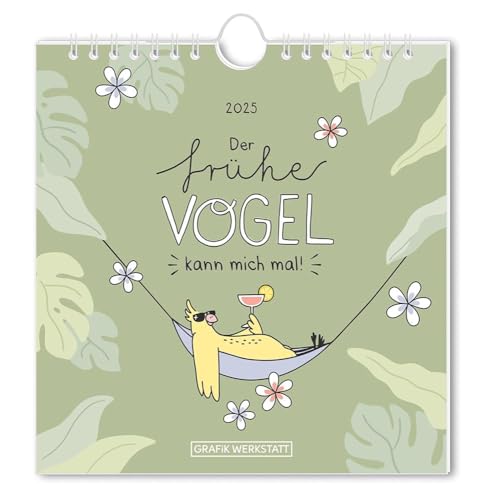 Postkartenkalender 2025 Der frühe Vogel: Postkartenkalender von Grafik Werkstatt "Das Original"