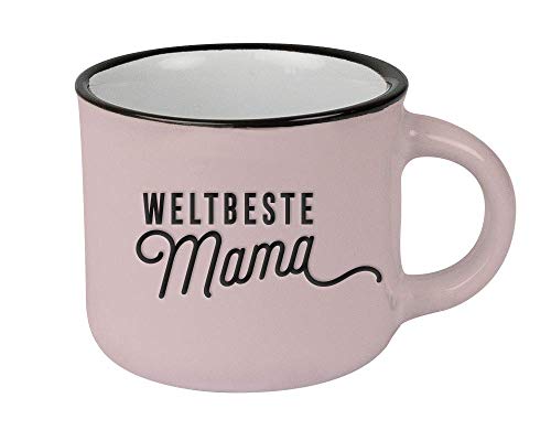 Grafik-Werkstatt Espressotasse vintage| Mini Keramik Becher zum verschenken | 95 ml | Weltbeste Mama, 1 Stück (1er Pack), Altrosa Grafik-Werkstatt Espressotasse vintage| Mini Keramik Becher zum verschenken | 95 ml | Weltbeste Mama, 1 Stück (1er Pack), Altrosa von Grafik-Werkstatt