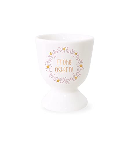 Grafik Werkstatt Eierbecher mit Echtgold | Porzellan Becher | Frohe Ostern!, Beige, Rosa, Ocker, Schwarz, Weiß, Goldfarbig Grafik Werkstatt Eierbecher mit Echtgold | Porzellan Becher | Frohe Ostern!, Beige, Rosa, Ocker, Schwarz, Weiß, Goldfarbig von Grafik-Werkstatt