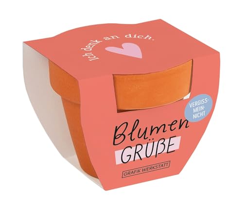 Grafik-Werkstatt Blumengrüße Sommerblumen-Mix | Mini-Terrakotta-Töpfchen mit Samen | Ich Denk an Dich, Orange Grafik-Werkstatt Blumengrüße Sommerblumen-Mix | Mini-Terrakotta-Töpfchen mit Samen | Ich Denk an Dich, Orange von Grafik-Werkstatt
