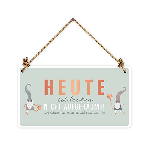 Grafik-Werkstatt Deko-Schild aus Pappe mit Kordel | Wand-Dekoration | grün | nicht aufgeräumt, 22 x 12 cm Grafik-Werkstatt Deko-Schild aus Pappe mit Kordel | Wand-Dekoration | grün | nicht aufgeräumt, 22 x 12 cm von Grafik-Werkstatt