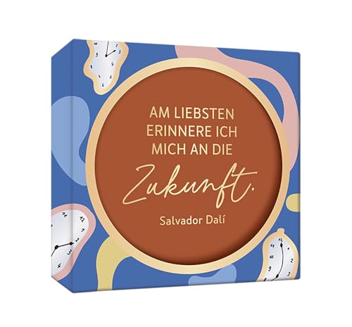 Grafik Werkstatt Genuss & Design 6er Set Korkuntersetzer rund | Untersetzer mit Zitat |Salvador Dalí von Grafik-Werkstatt