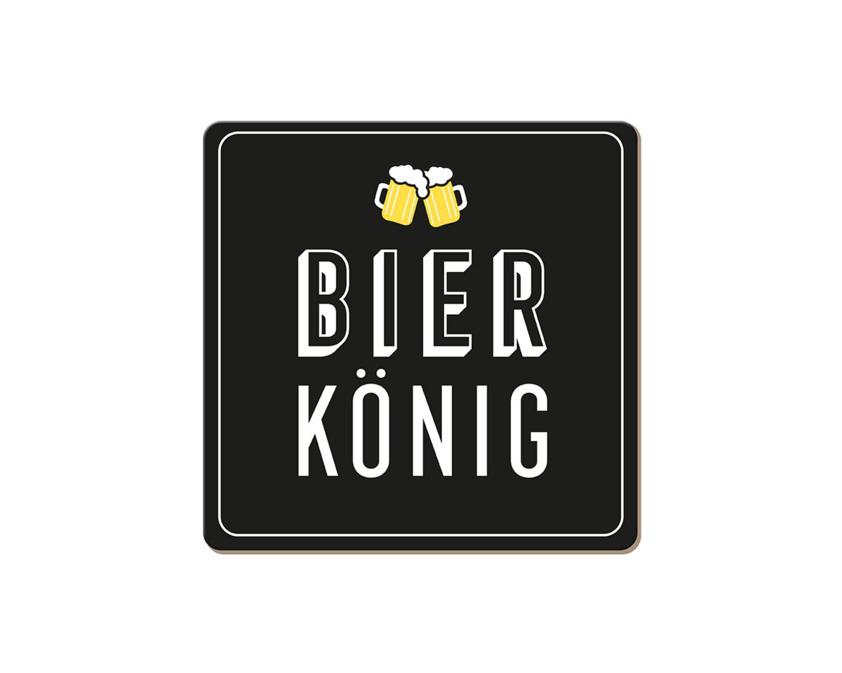 Grafik Werkstatt Getränkeuntersetzer Korkuntersetzer Bier König, 1-tlg. von Grafik Werkstatt