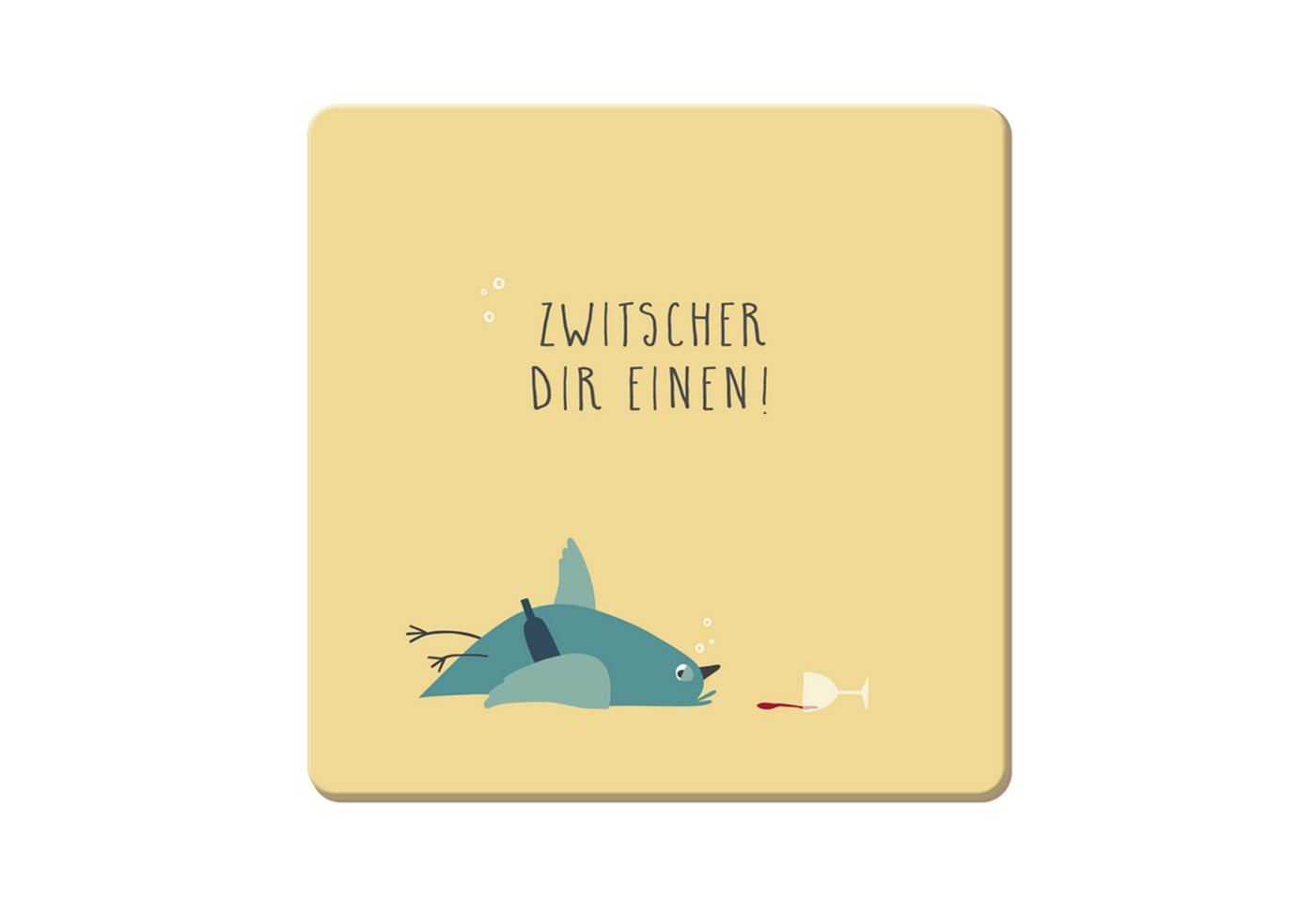 Grafik Werkstatt Getränkeuntersetzer Korkuntersetzer Zwitscher dir einen!, 1-tlg. Grafik Werkstatt Getränkeuntersetzer Korkuntersetzer Zwitscher dir einen!, 1-tlg. von Grafik Werkstatt