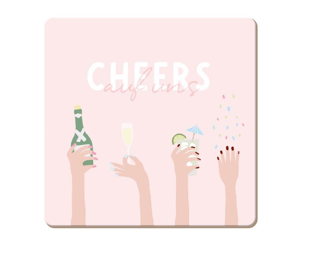 Grafik Werkstatt Glasuntersetzer Korkuntersetzer Cheers Grafik Werkstatt Glasuntersetzer Korkuntersetzer Cheers von Grafik Werkstatt