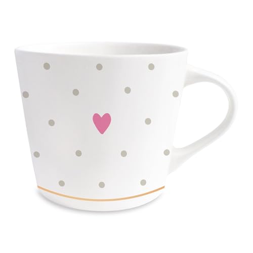Grafik-Werkstatt Kaffee-Tasse mit 100% Echtgold | Porzellan Tasse | 420 ml | Guten Morgen, Weiß-schwarz von Grafik-Werkstatt