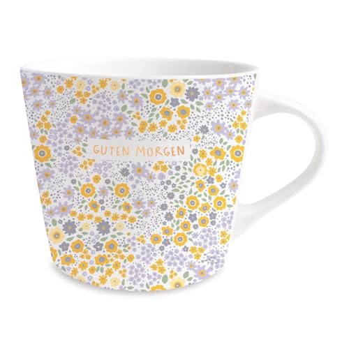 Grafik-Werkstatt Kaffee-Tasse mit 100% Echtgold | Porzellan Tasse | 420 ml | Guten Morgen, Weiß-schwarz Grafik-Werkstatt Kaffee-Tasse mit 100% Echtgold | Porzellan Tasse | 420 ml | Guten Morgen, Weiß-schwarz von Grafik-Werkstatt