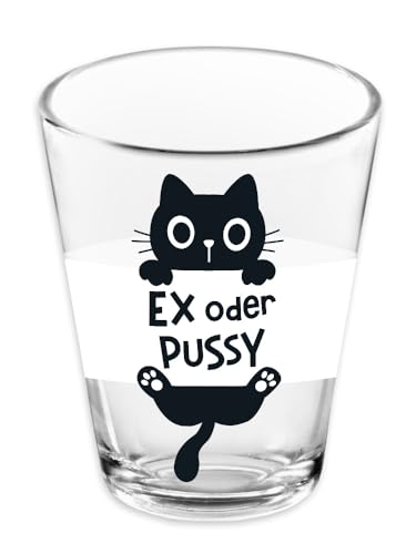 Grafik-Werkstatt Schnapsglas | 60 ml | Ex oder Pussy von Grafik-Werkstatt
