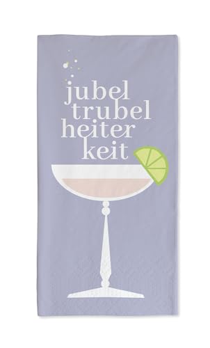 Grafik Werkstatt Servietten hochformatig mit Spruch | 10 Stück | 8,3 x 16,5 cm |Jubel Trubel Grafik Werkstatt Servietten hochformatig mit Spruch | 10 Stück | 8,3 x 16,5 cm |Jubel Trubel von Grafik-Werkstatt