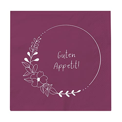 Grafik Werkstatt Servietten mit Spruch | 20 Stück | 12,5 x 12,5 cm | purple | Guten Appetit Grafik Werkstatt Servietten mit Spruch | 20 Stück | 12,5 x 12,5 cm | purple | Guten Appetit von Grafik-Werkstatt