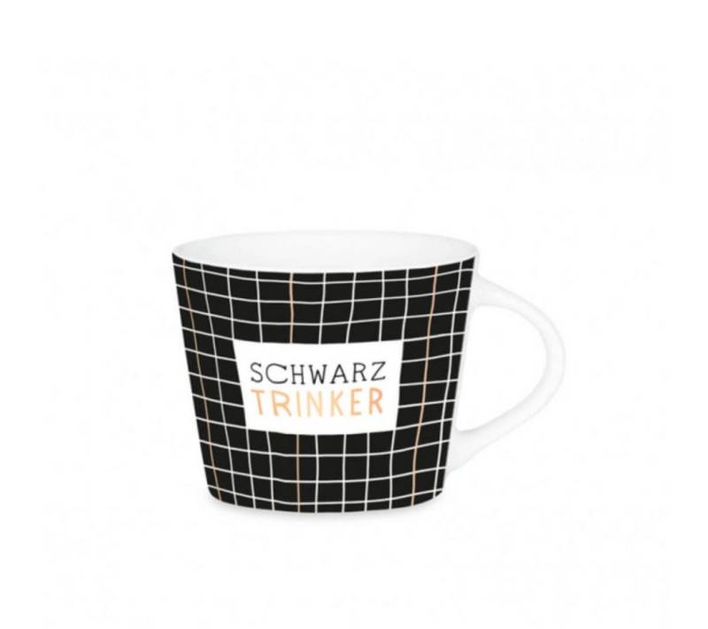 Grafik Werkstatt Tasse Espresso-Tasse Schreibkram Manufaktur - Schwarz Trinker von Grafik Werkstatt