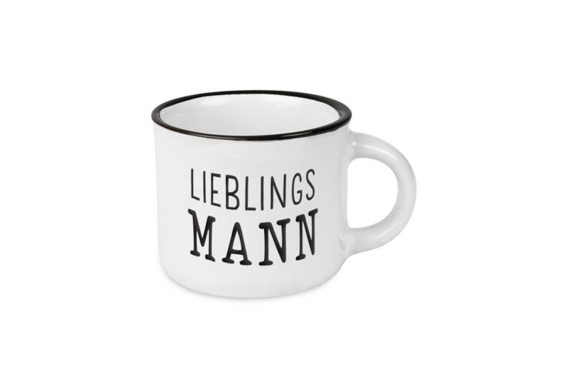 Grafik Werkstatt Tasse Espresso-Tasse Vintage Lieblingsmann, Keramik von Grafik Werkstatt