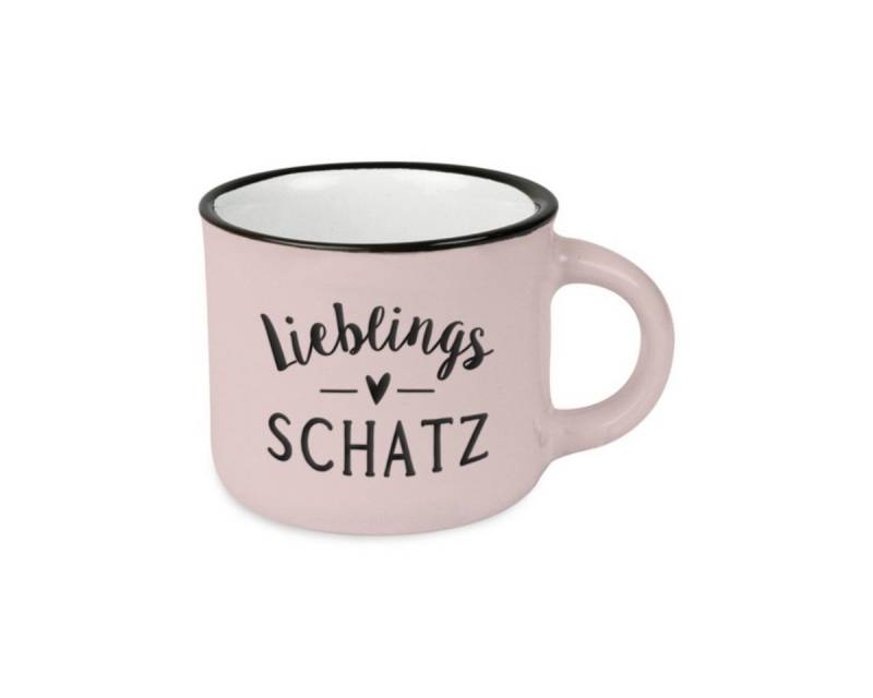 Grafik Werkstatt Tasse Espresso-Tasse Vintage Lieblingsschatz, Keramik von Grafik Werkstatt