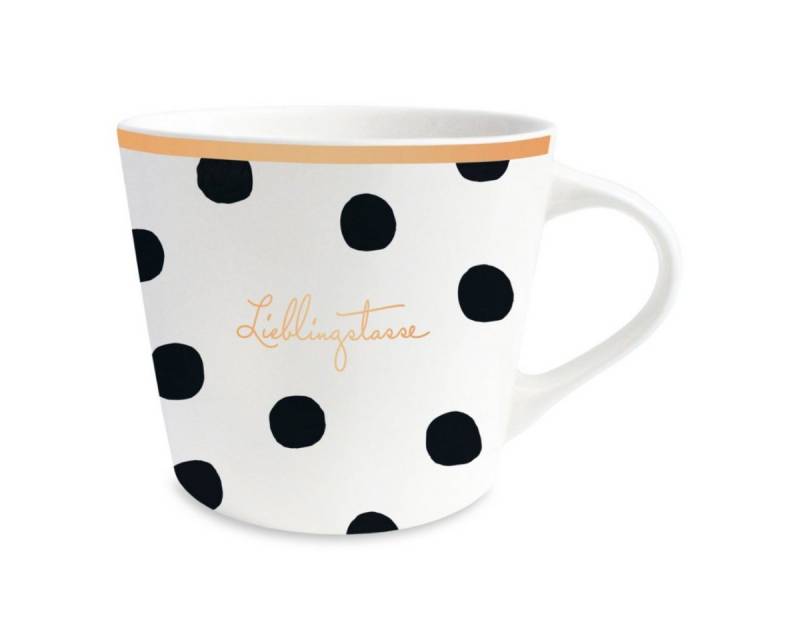 Grafik Werkstatt Tasse Goldtasse Schreibkram Manufaktur Lieblingstasse, Porzellan, Goldveredelung von Grafik Werkstatt