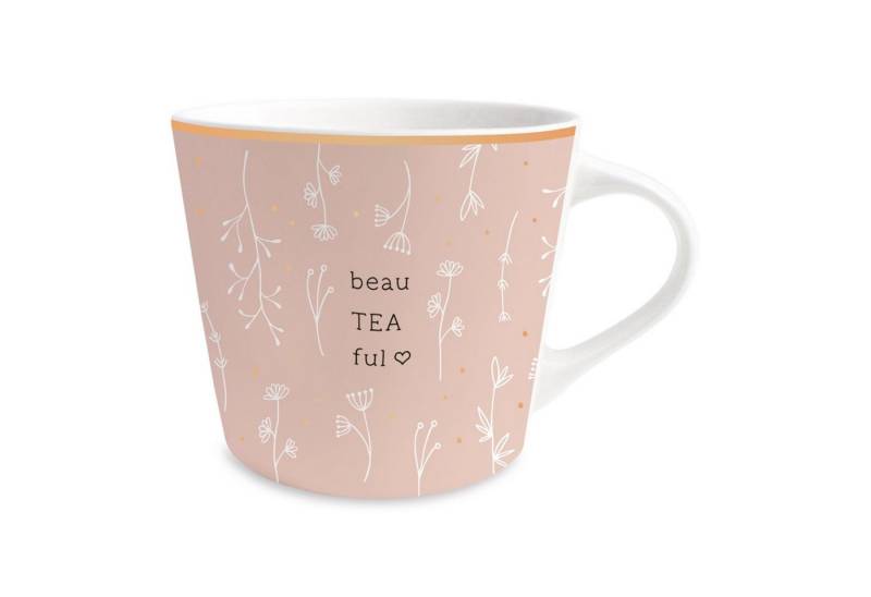 Grafik Werkstatt Tasse Goldtasse Schreibkram Manufaktur beauTEAful, Keramik von Grafik Werkstatt