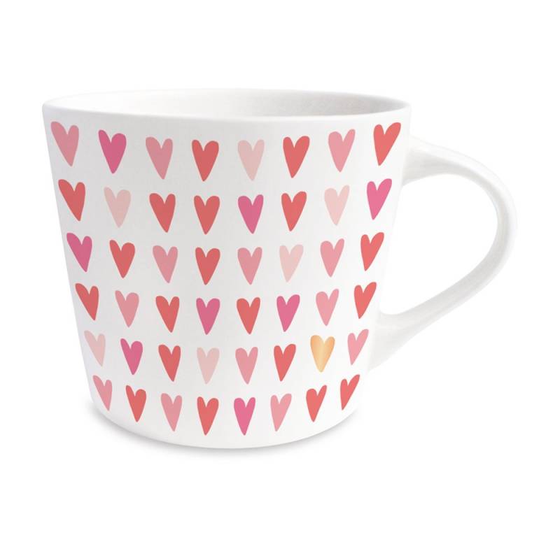 Grafik Werkstatt Tasse Grafik-Werkstatt Kaffee-Tasse mit 100% Echtgold, Herz von Grafik Werkstatt