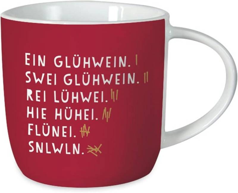 Grafik Werkstatt Tasse Gute-Laune Weihnachtstassen, Porzellan, mit Spruch von Grafik Werkstatt