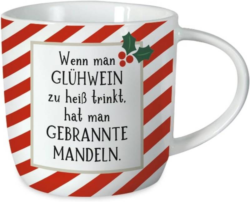 Grafik Werkstatt Tasse Gute-Laune Weihnachtstassen, Porzellan, mit Spruch von Grafik Werkstatt