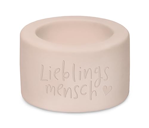 Grafik Werkstatt Teelichthalter | Lieblingsmensch, Rosa von Grafik-Werkstatt