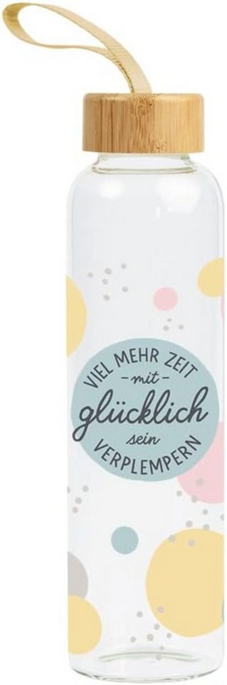 Grafik Werkstatt Trinkflasche Grafik-Werkstatt Glas-Trinkflasche Viel mehr Zeit, hochwertiges Borosilikatglas Grafik Werkstatt Trinkflasche Grafik-Werkstatt Glas-Trinkflasche Viel mehr Zeit, hochwertiges Borosilikatglas von Grafik Werkstatt
