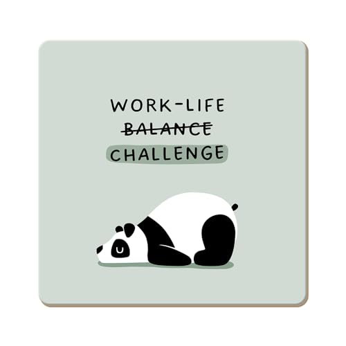 Grafik Werkstatt lustiger Untersetzer aus Kork | Work-Life Challenge, Bunt von Grafik-Werkstatt
