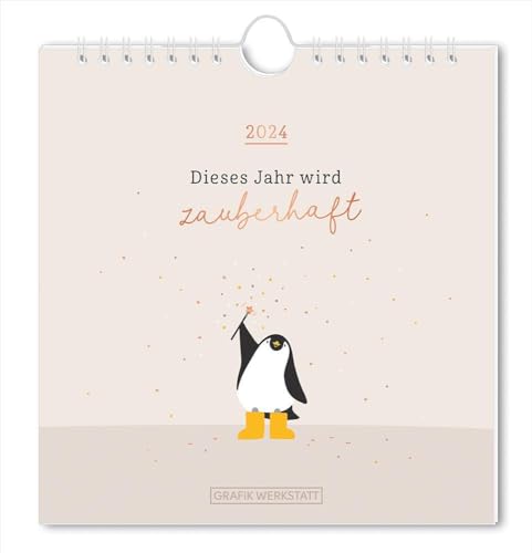 Postkartenkalender 2024 Dieses Jahr wird zauberhaft: Postkartenkalender von Grafik-Werkstatt