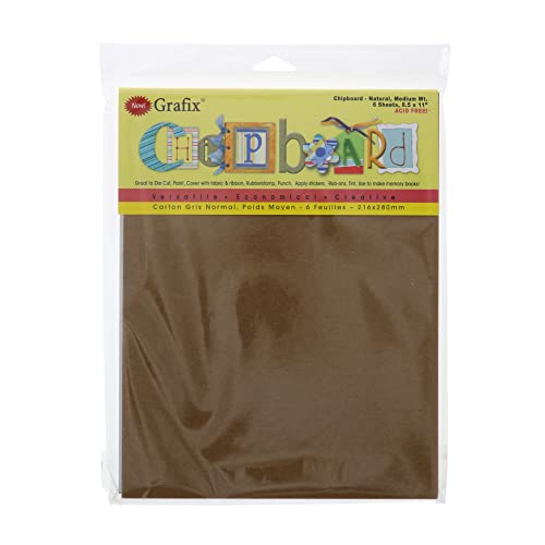 8.5"X11" Natural 6/Pkg Medium Weight Chipboard Sheets CB8116 8.5"X11" Natural 6/Pkg Medium Weight Chipboard Sheets CB8116 von Grafix