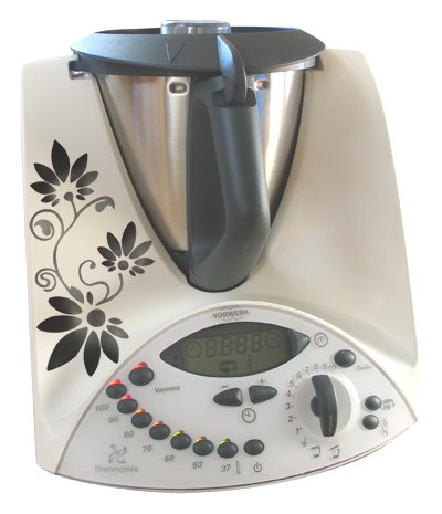 Aufkleber für Vorwerk Thermomix TM31 St02 anthrazit/schwarz von Grafix