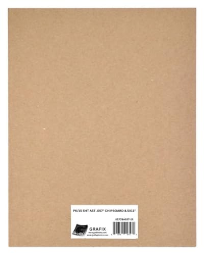 Grafix 597945 Mittelschwere Spanplatten, Sortiert, 21,6 x 27,9 cm, 15 Stück, Papier, Mehrfarbig, 8.5"x11"x0.06" Grafix 597945 Mittelschwere Spanplatten, Sortiert, 21,6 x 27,9 cm, 15 Stück, Papier, Mehrfarbig, 8.5"x11"x0.06" von Grafix