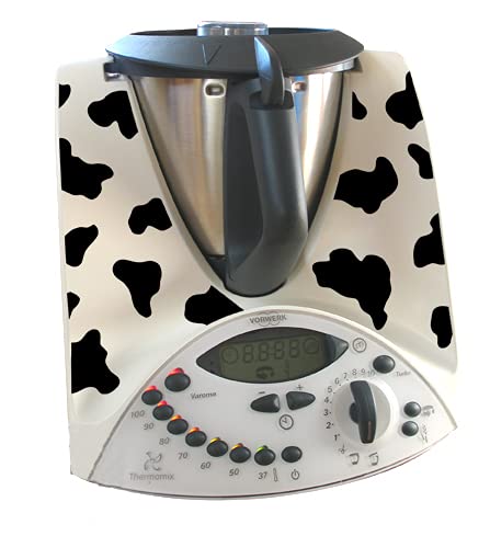 Grafix Aufkleber Fuer Thermomix TM31 Kuhflecken schwarz matt 45x von Grafix