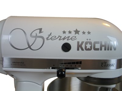 Grafix Aufkleber für den Kitchenaid Sterne Köchin Silbergrau + 20 Minischmetterlinge Grafix Aufkleber für den Kitchenaid Sterne Köchin Silbergrau + 20 Minischmetterlinge von Grafix