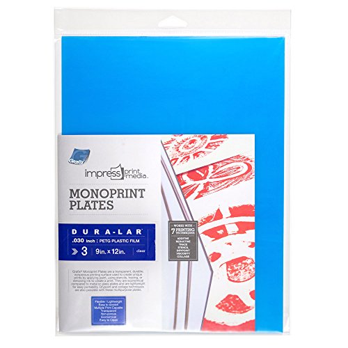 Grafix Print Media Plates Impress Monoprint-Teller, 3 kg, 22,9 x 30,5 cm, PETG-Kunststoff, farblos, 9" x 12" Grafix Print Media Plates Impress Monoprint-Teller, 3 kg, 22,9 x 30,5 cm, PETG-Kunststoff, farblos, 9" x 12" von Grafix