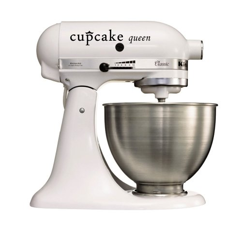 Grafix Zubehör Dekor Tattoo Aufkleber für den Kitchenaid Artisan - Cupcake Queen - Spruch von Grafix