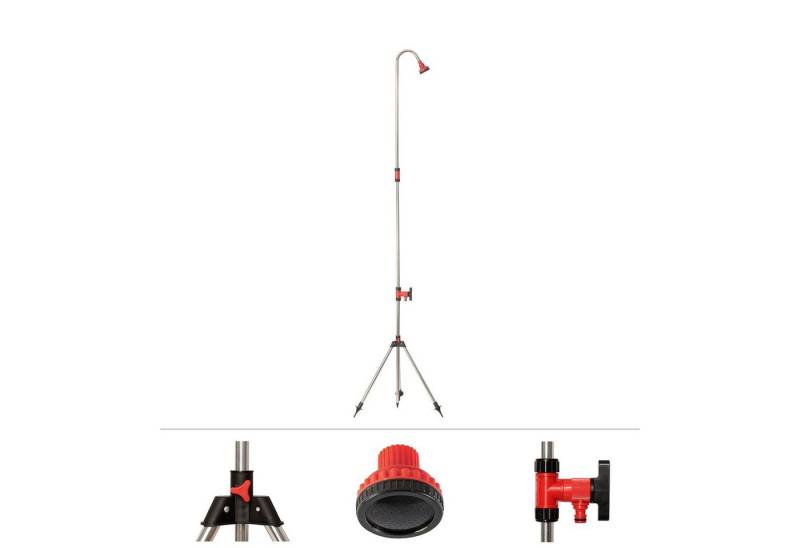 Grafner Gartendusche Gartendusche Gartenbrause Pooldusche Campingdusche (Stk, 1 St., 1), höhenverstellbar, 172-275 cm von Grafner