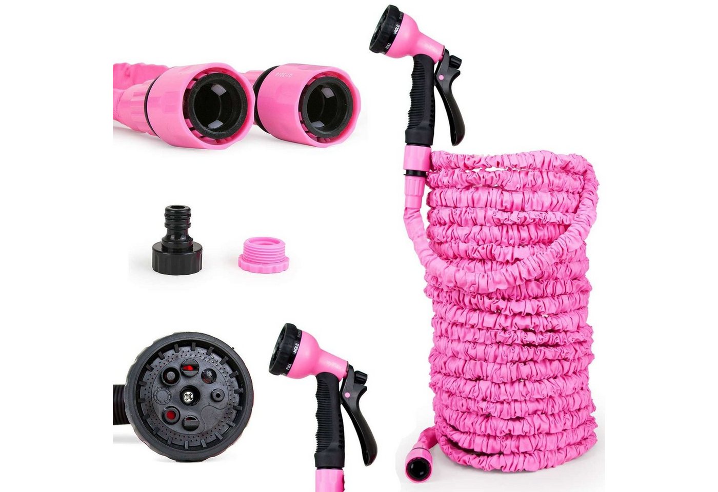 Grafner Gartenschlauch Gartenschlauch dehnbar flexibel 30m pink 10 Funktionen Brause, dehnbar, flexibel, Arbeitsdruck: max. 8 bar Grafner Gartenschlauch Gartenschlauch dehnbar flexibel 30m pink 10 Funktionen Brause, dehnbar, flexibel, Arbeitsdruck: max. 8 bar von Grafner