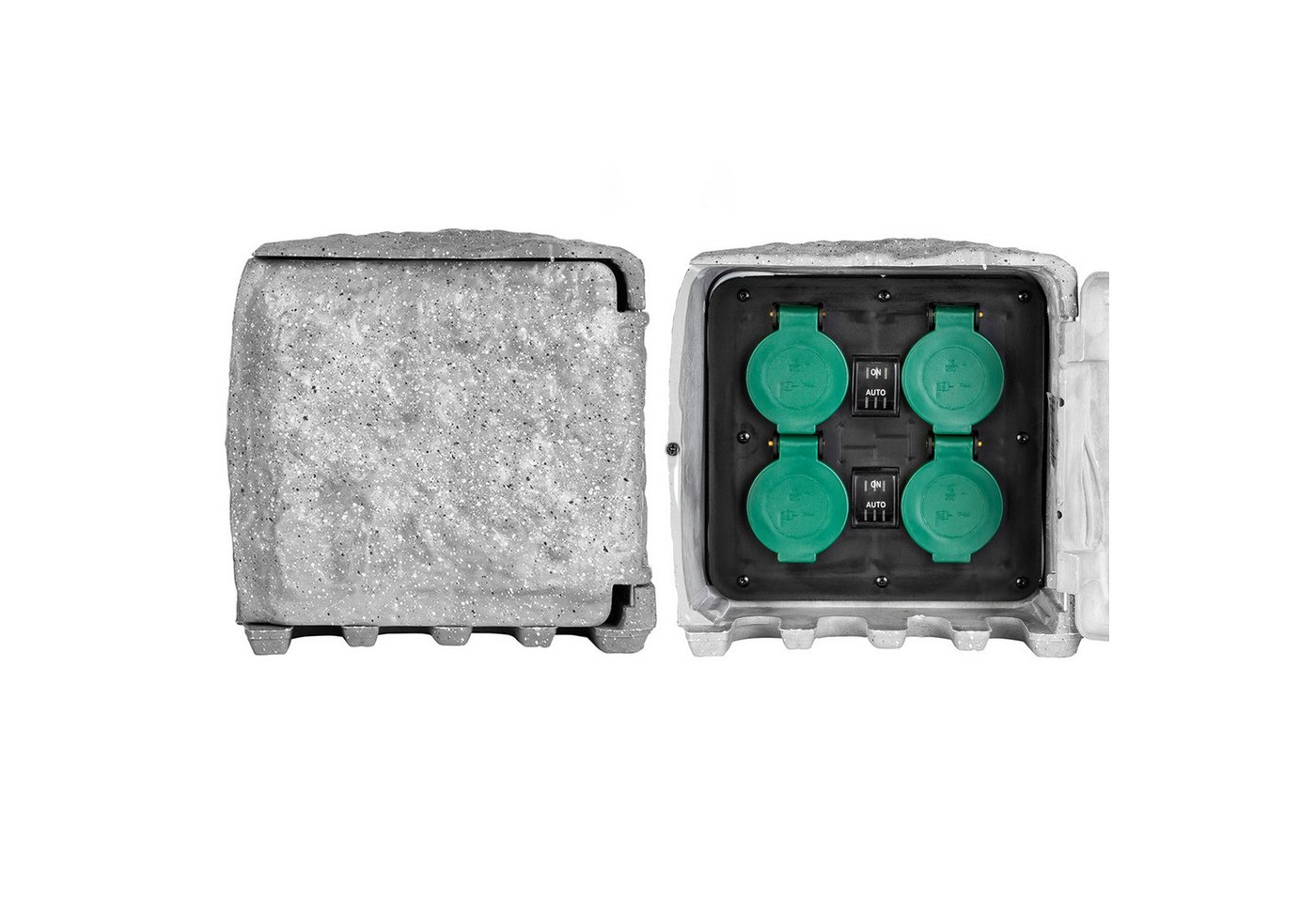 Grafner Gartensteckdose Gartensteckdose Außensteckdose Steinoptik Sensor 4 fach Outdoor, Stck, 2-St., 1, Dämmerungssensor, Außensteckdose in Steinoptik Grafner Gartensteckdose Gartensteckdose Außensteckdose Steinoptik Sensor 4 fach Outdoor, Stck, 2-St., 1, Dämmerungssensor, Außensteckdose in Steinoptik von Grafner