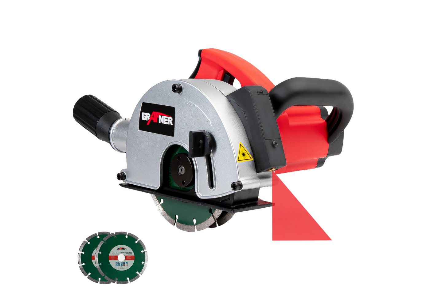 Grafner Mauernutfräse Mauernutfräse Dehnfugfräse Schlitzfräse Laser MD10963, (1-tlg) von Grafner