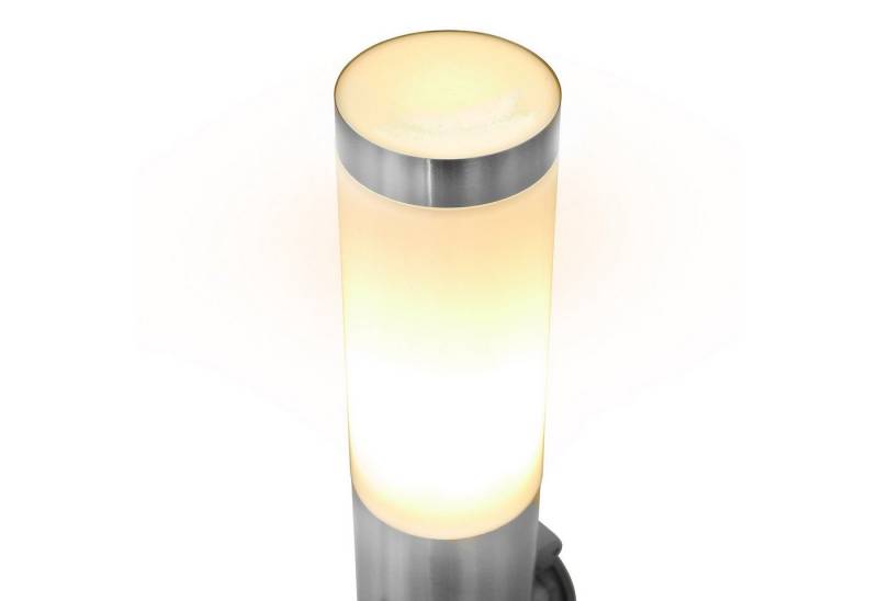 Grafner Sockelleuchte Edelstahl Wegleuchte WL10190 Gartenlampe 110 cm, für LED leuchtmittel geeignet, Sockelleuchte, Höhe 110cm, Ø - 7,5 cm, Sockel Ø - 11 cm von Grafner