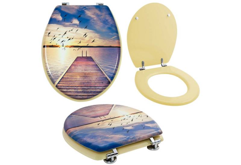 Grafner WC-Sitz Grafner WC Sitz aus MDF Toilettensitz verschiedene Motive von Grafner