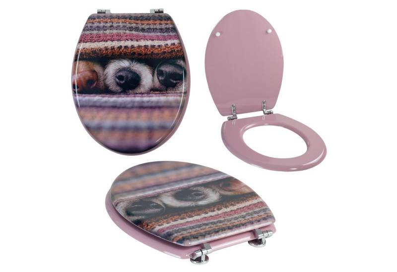 Grafner WC-Sitz WC Sitz aus MDF Toilettensitz mit Absenkautomatik verschiedene Motive, Absenkautomatik von Grafner