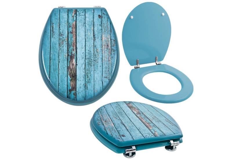 Grafner WC-Sitz WC Sitz aus MDF Toilettensitz mit Absenkautomatik verschiedene Motive, Absenkautomatik von Grafner