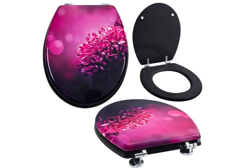 Grafner WC-Sitz WC Sitz aus MDF Toilettensitz mit Absenkautomatik verschiedene Motive, Absenkautomatik von Grafner